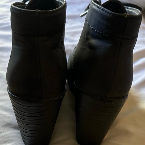 Dr scholls leather wedge lace up boots - Picture 3 of 6